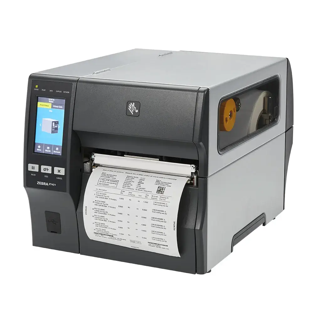Imprimante thermique code barres Zebra S4M 203 ou 300DPI DT - TT.